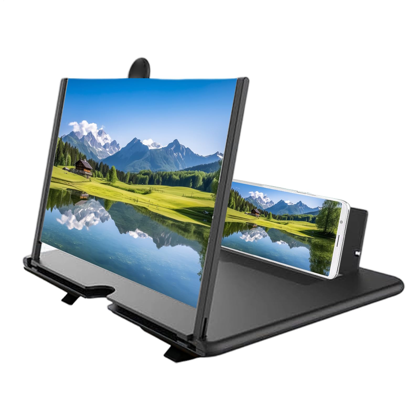 Ingranditore di schermo per telefoni cellulari, ingranditore HD 3D per desktop - ingranditore display smartphone, per bambini e anziani per guardare video, per serate cinema,