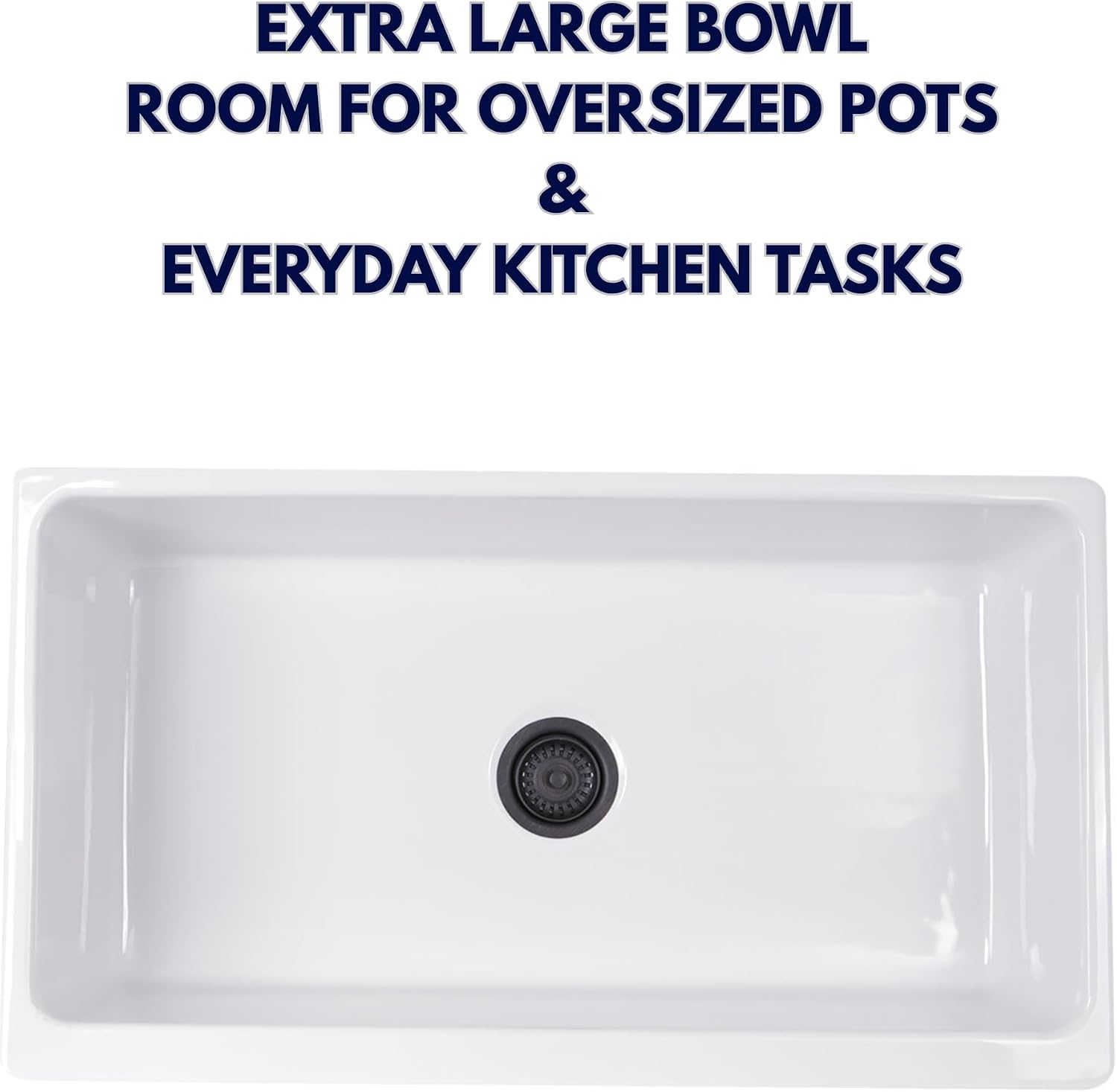 Nantucket Sinks Yarmouth-36W Decorative Apron Farmhouse Fireclay Sink, 36"