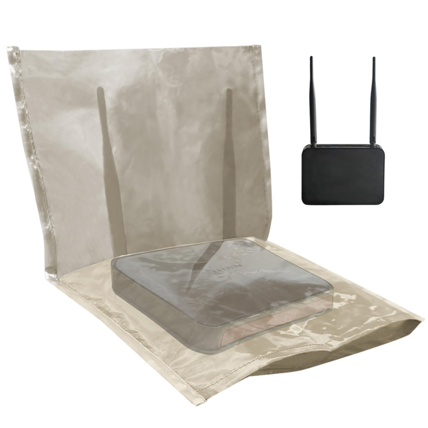 Ondes WiFi réduites avec la couverture de routeur 13x18 pouces et cage Faraday souple