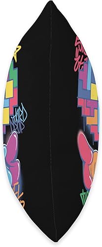 Miniatura 2 de Tetris Graffiti Heart Throw Pillow 18x18 Multicolor