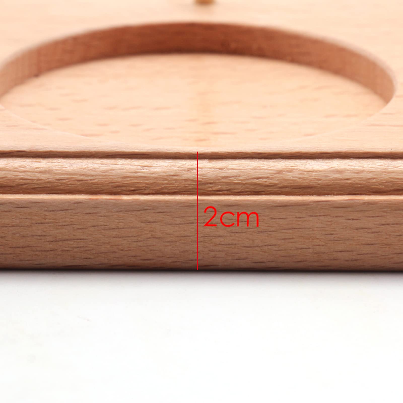 Support de point de croix, support en bois mains libres avec rotation à 360°, bobine en laiton pour bricolage, couture, utilisation facile, convient pour les projets de couture