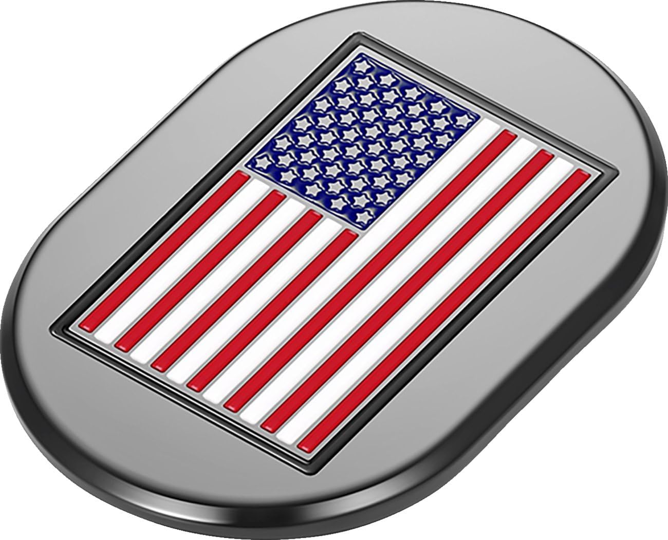 Figurati Designs FD21-fits AC™-BLK-RT Antenna Cover - Black with American Flag