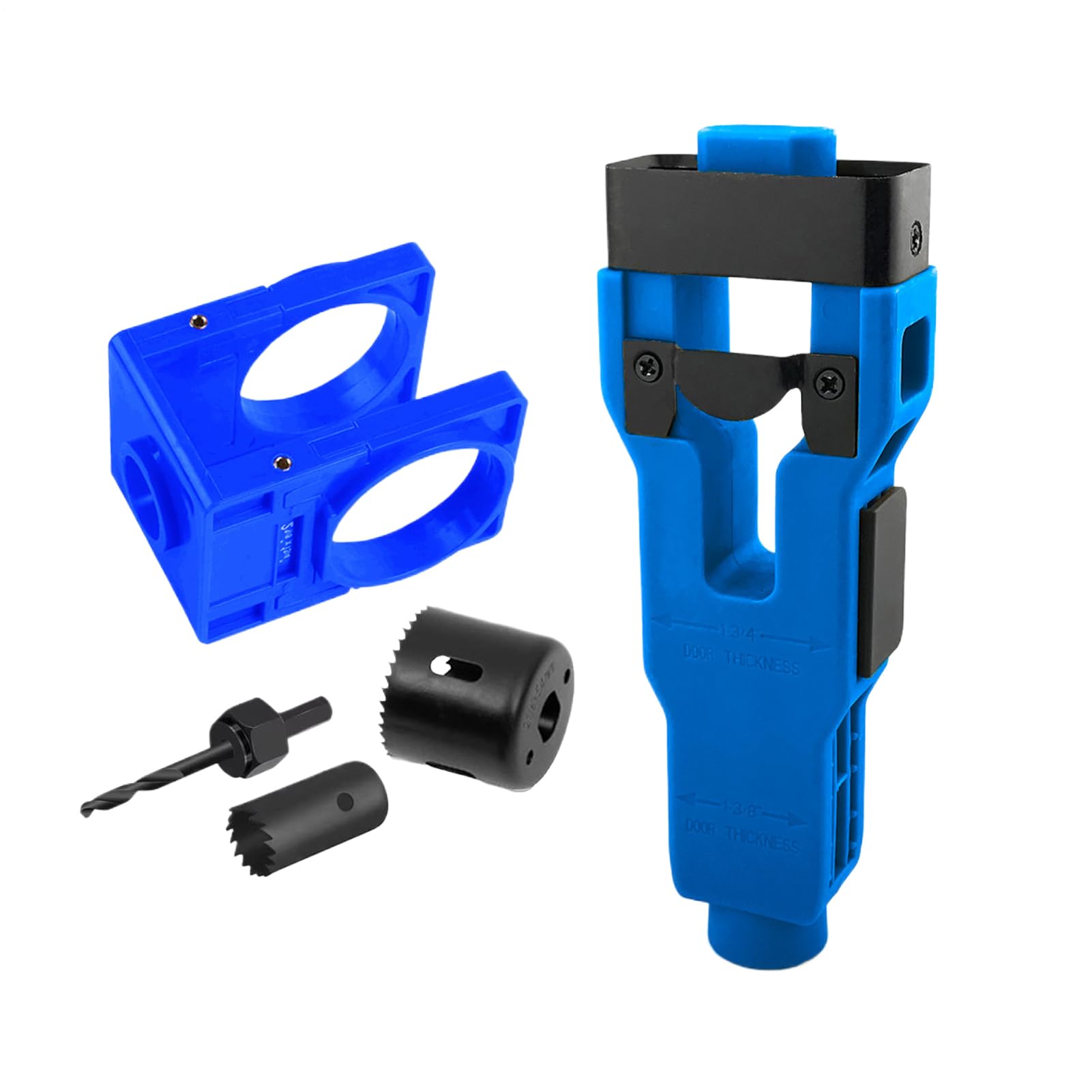 Kit De Perçage pour Portes Pièces Rechange Serrures Outils Loquets Boulons