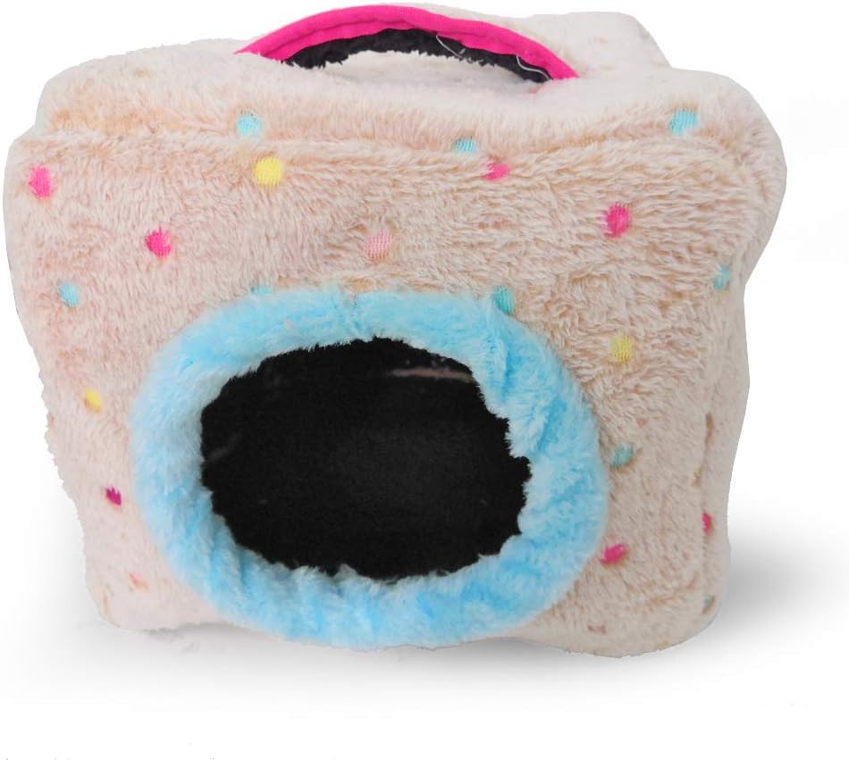 Bird Snuggle Hut Nest Winter Warm Hanging Bed Cave for Budgie Parakeet Cockatiel Macaw African Grey  Parrots Hedgehog Chinchilla (Colorful Dot, M: 7.5x7.5x7.5inch) : Pet Supplies