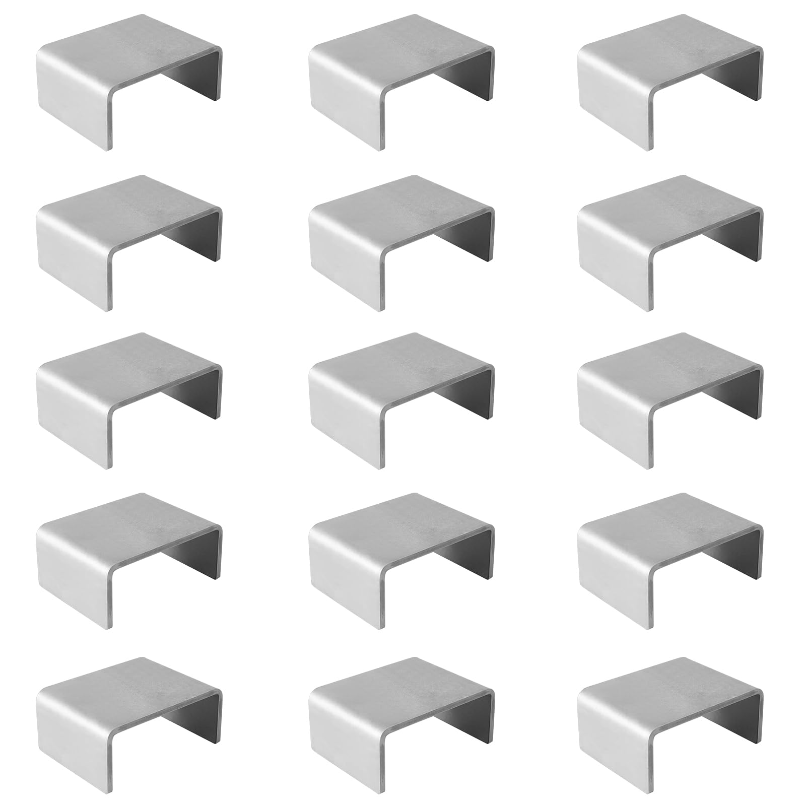 JTZFD 16 Pcs Weld On Trailer Stake Pockets, Suitable for 2'' x 4'' Wood Upright Trailer Bracing, Metal Trailer Rail Brackets Ideal for Installing On Flatbed Trailers, Box Trailers, and Trucks