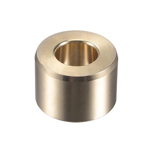Miniatura 33 de uxcell Cojinetes de manguito 1" diámetro exterior 1-1/4" OD 1" longitud de latón fundido buje autolubricante