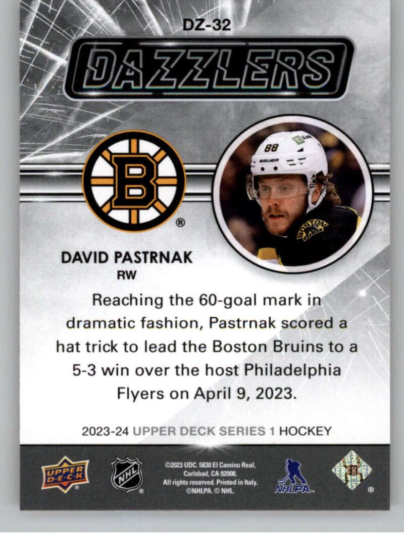 Amazon.com: 2023-24 Upper Deck Dazzlers Orange #DZ-32 David