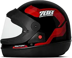 CAPACETE FECHADO PRO TORK SPORT MOTO 788 PRETO - VERMELHO TAM. 60