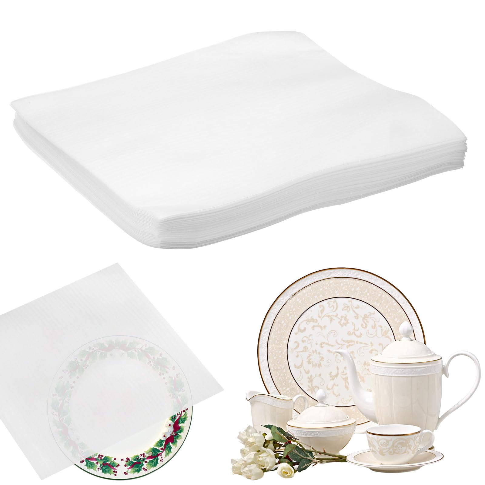 sourcing map 25 Pcs Cushion Foam Pouches, 12" x 12" Cushioning Packing Supplies Cushioning Foam Padding Sheets for Moving and Packaging Dishes, China, Books, Photo Frame
