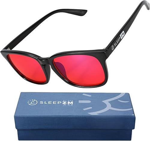 Vista 39 de 100% Blue Light Blocking Glasses - Better Sleep Anti Eye Strain Protection - Computer Gaming Women Men Negro (99% lente ámbar nocturna),d1