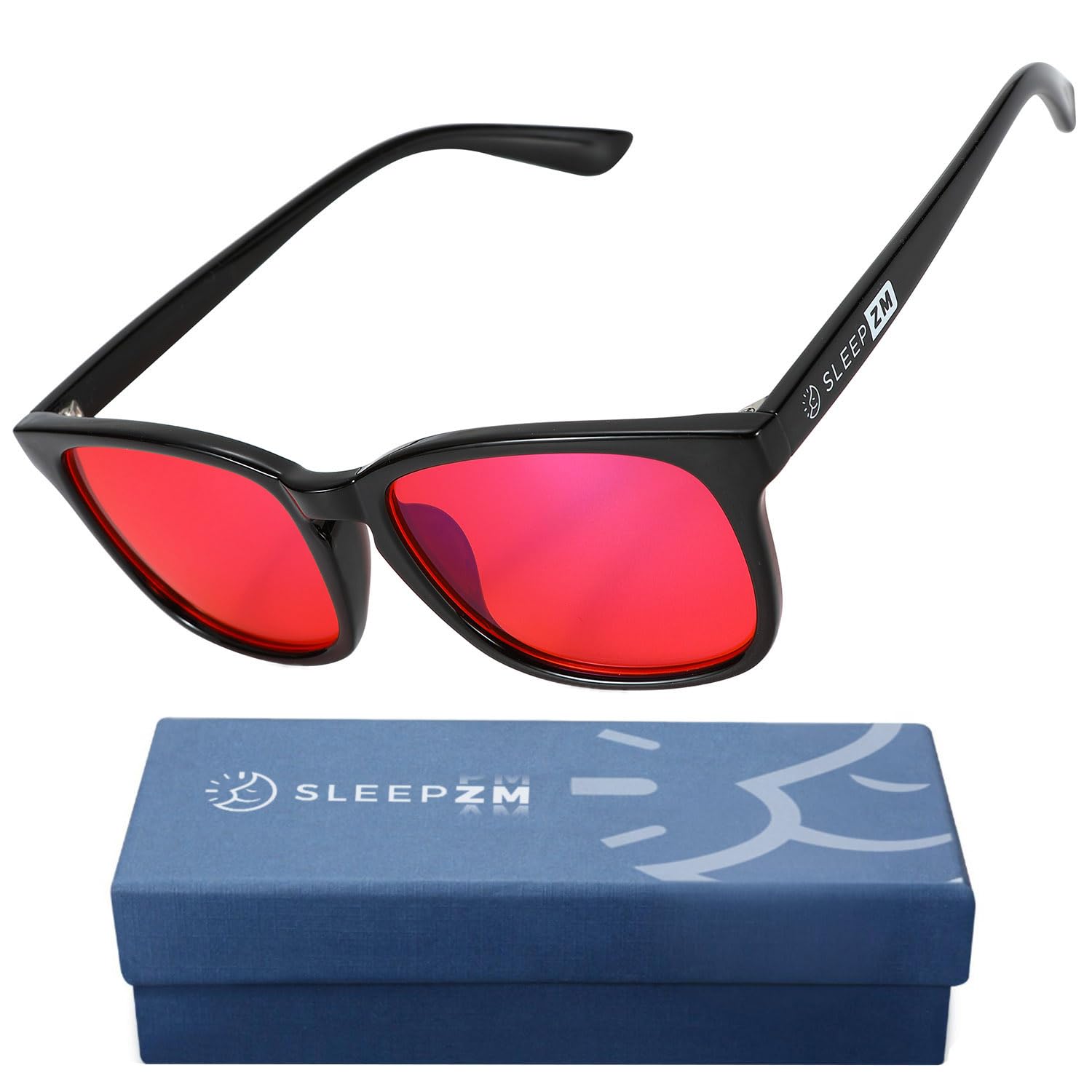 100% Blue Light Blocking Glasses - Better Sleep Anti Eye Strain Protection - Computer Gaming Women Men