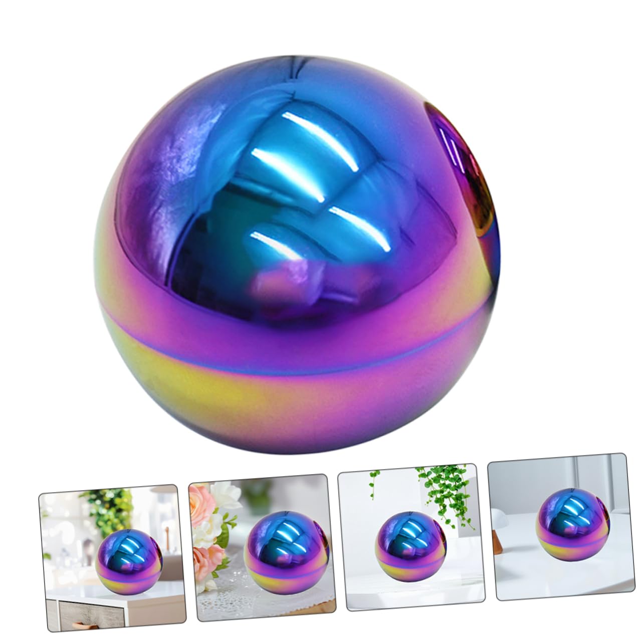 TOYANDONA Sfere Riflettenti 2pezzi da Giardino in Acciaio Inossidabile Resistente Non Si Deforma Palline Decorativi per Esterno e Cortile