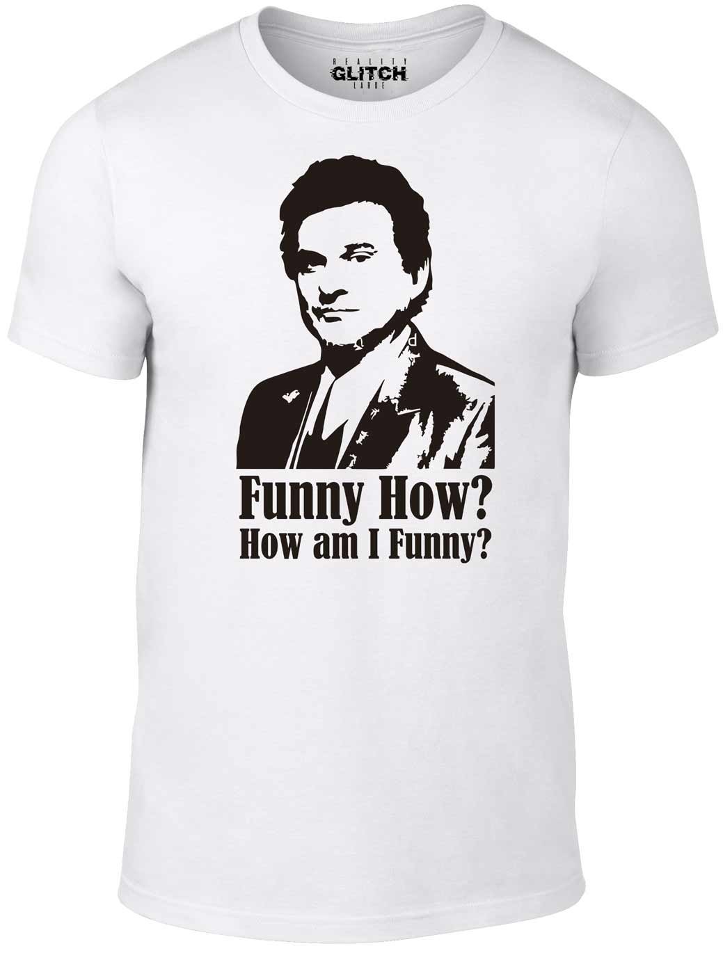 Reality Glitch Men's White How Am I Funny T-Shirt