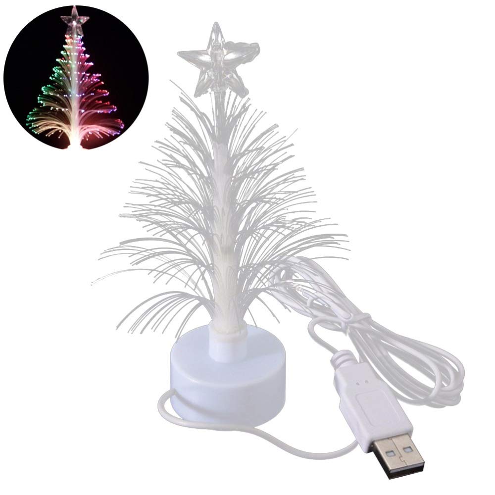 Amazon.co.jp: クリスマスツリー 1 PCのミニクリスマスツリーUSBの接続 