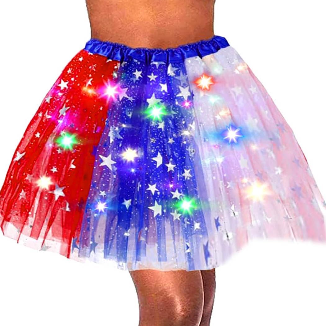 Light Up Tutu Skirt Rave Ballet Dance Skirts Led Costume Dress for Women and Girls
