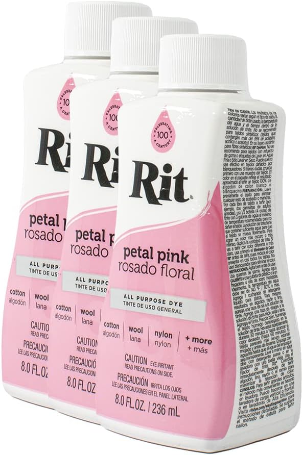 Rit Dye Liquid 236ml Petal Pink Pack of 12
