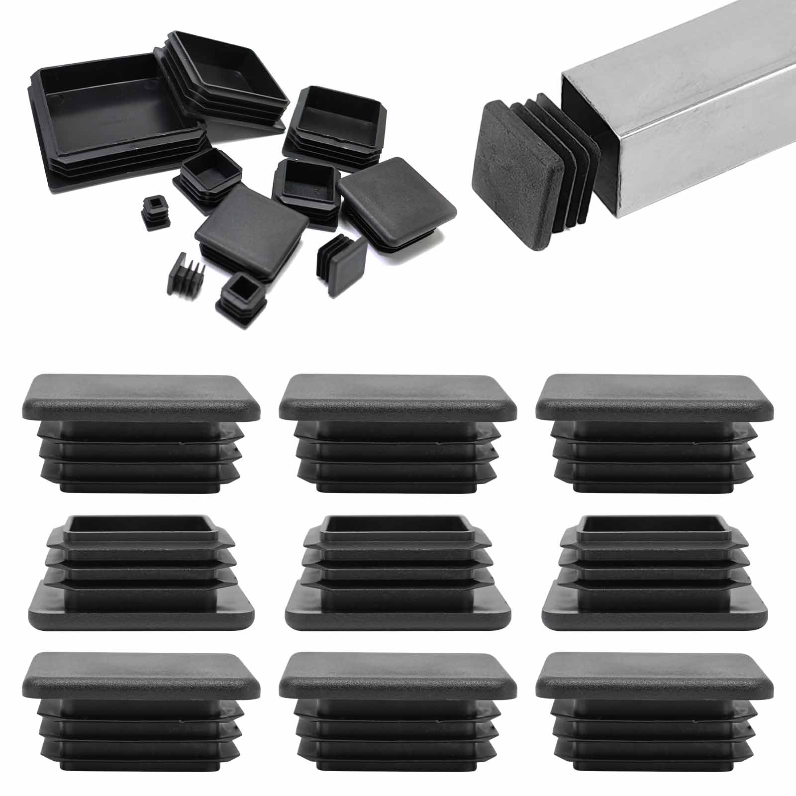 Bouchon de tuyau 50 mm contre la rouille - Capuchons de chaise EASYEAH