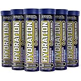 Hydration Tablets with Electrolytes by Science Fitness| Rehydration Effervescent with Electrolytes & Added Vitamins - 20 Tablets (6 Tubes)