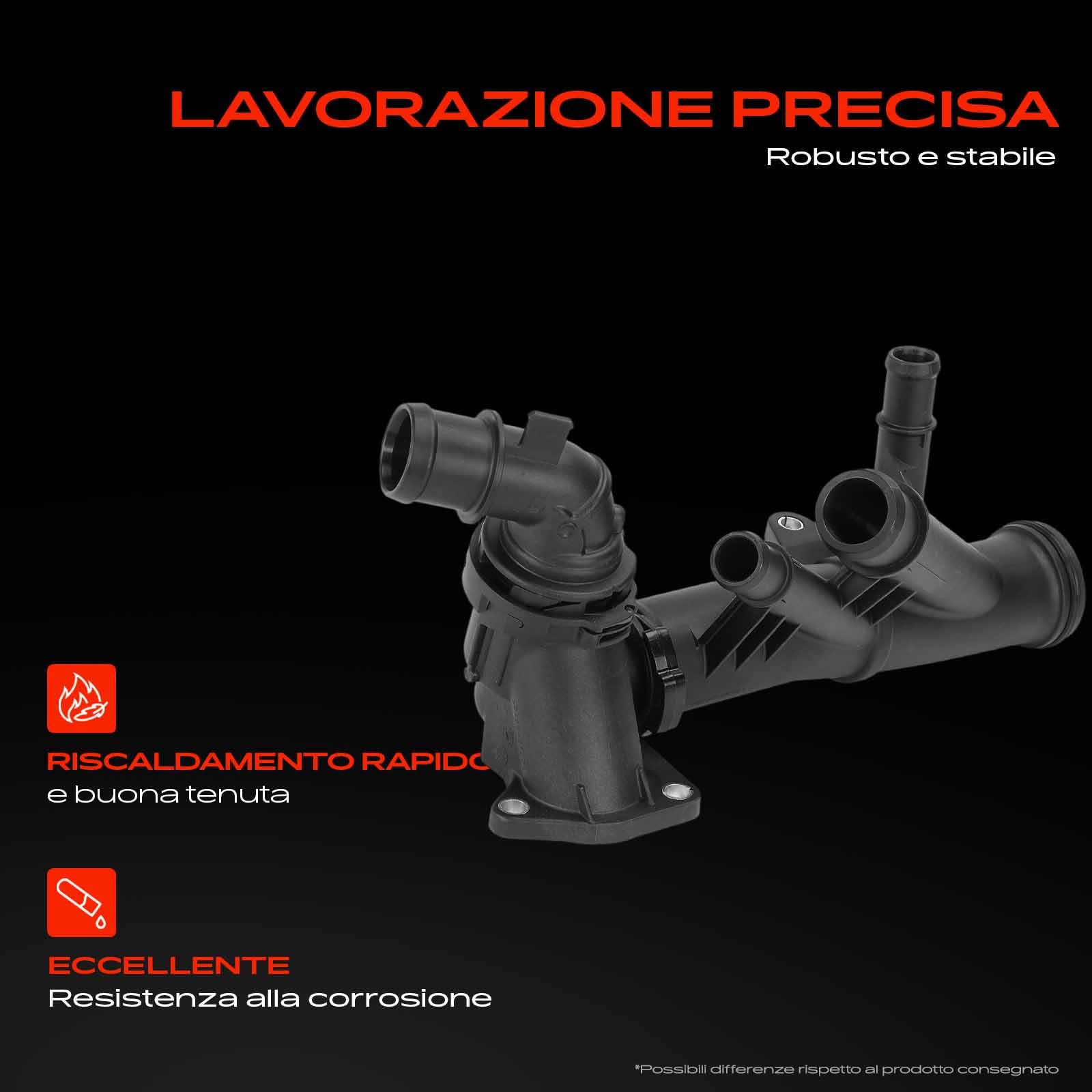 Frankberg Termostato del liquido di raffreddamento 92°C 2 Poli 04L121026L | Compatibile con: T.o.u.r.a.n 5T1, A1 Sportback 8XA 8XF, A3 Limousine 8VM 8VS, A3 8V1 8VK, Croce a T C11 D31