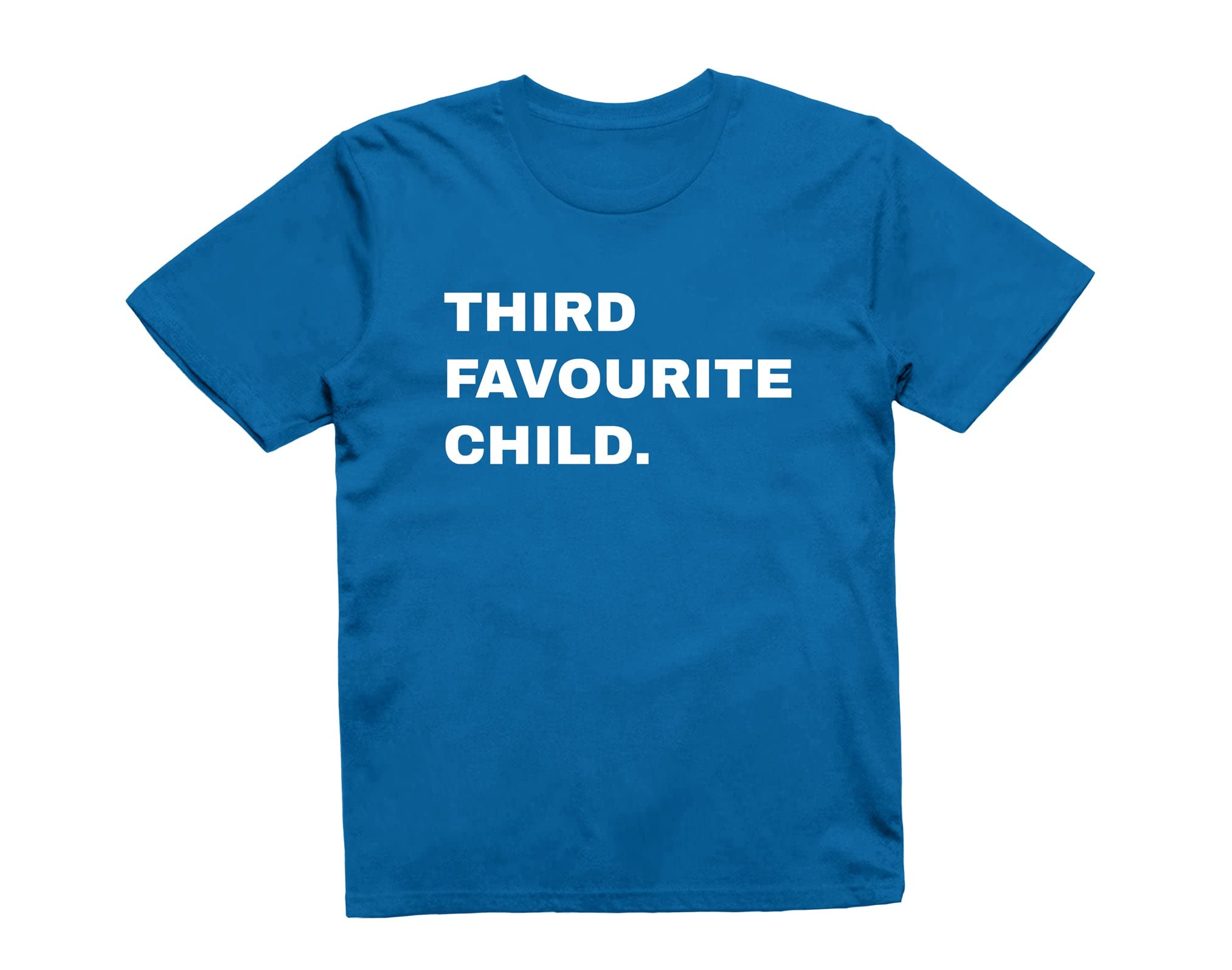 Reality Glitch Royal Blue Third Favourite Child Kids T-Shirt