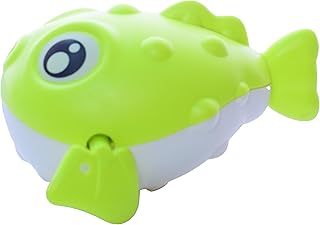 لعبة سمكة لعمر 18 شهر فما فوق - اخضر وابيض