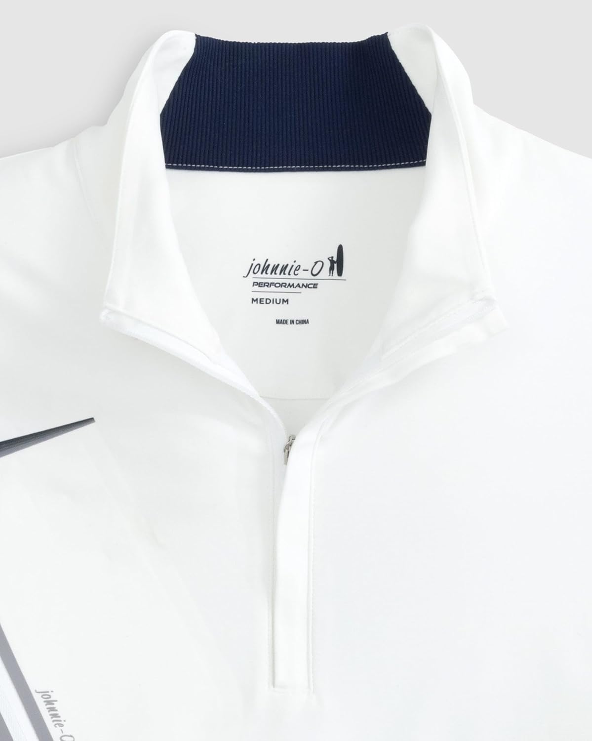 johnnie-O Sabino Performance 1/4 Zip Pullover White/S