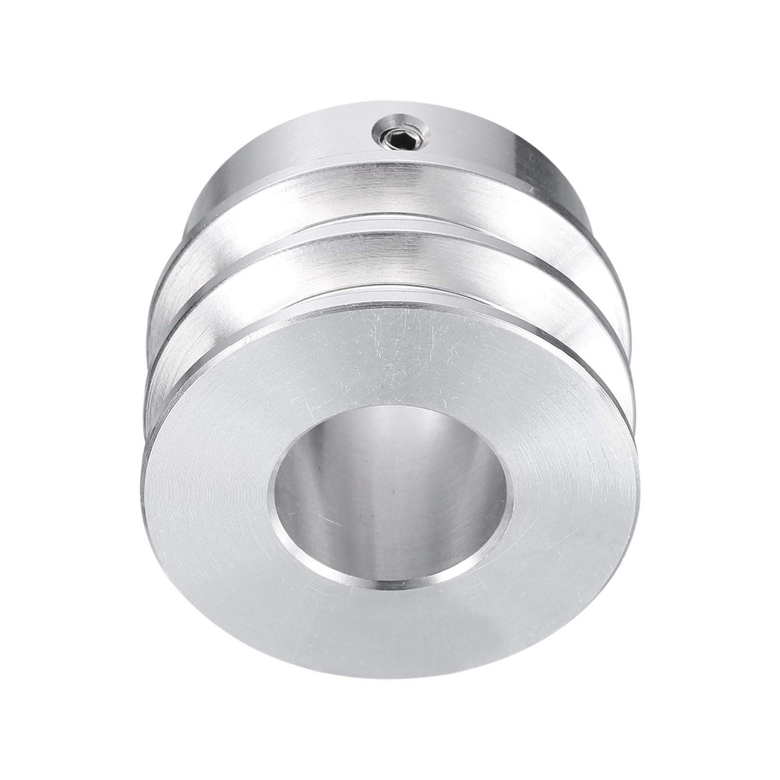QUARKZMAN Polea en V de 19 mm Diámetro Exterior 40 mm Doble Ranura Aleación de Aluminio para Eje Motor 6 mm (1/4")