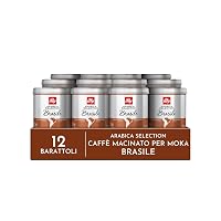 illy, Caffè Macinato per Moka Arabica Selection Brasile