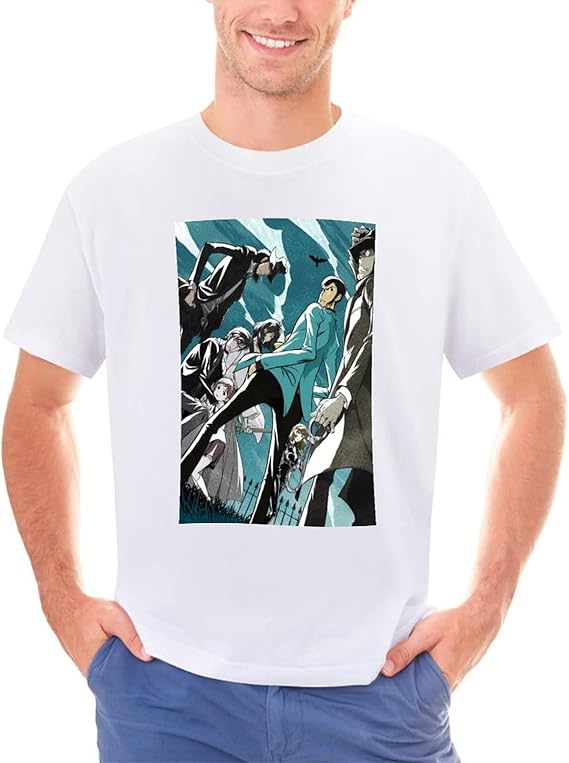 Amazon ルパン三世 Tシャツ メンズ おもしろtシャツ レディース ファッション服 かわいい ゆったり 軽い 柔らかい 快適 カジュアル おしゃれ 服 男女兼用 人気服 春 夏 秋 冬 Tシャツ カットソー 通販