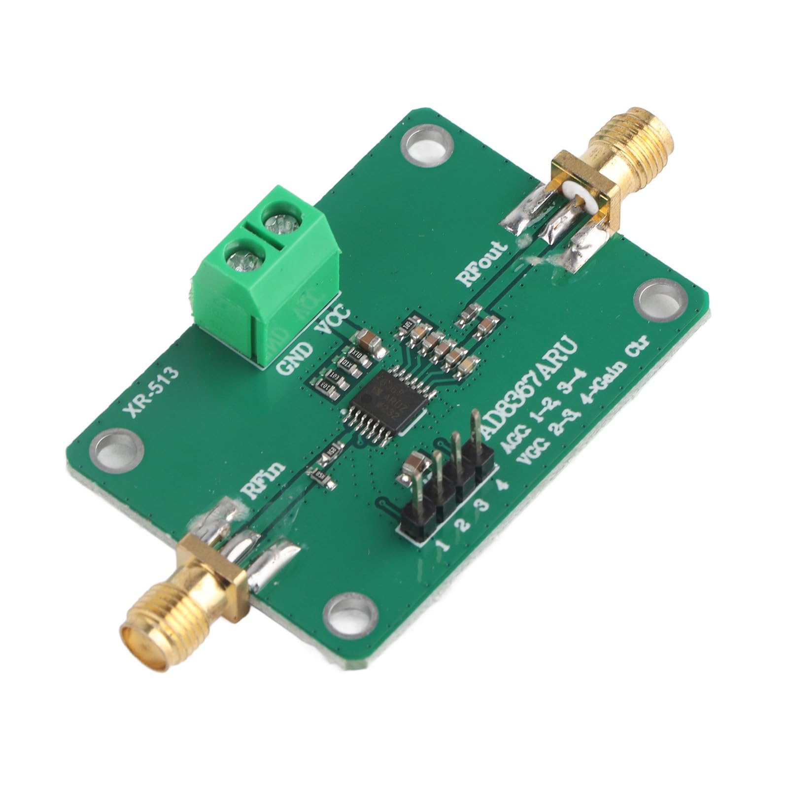 Acouto Scheda Modulo Amplificatore IF Controllo Automatico del Guadagno Componente Elettronico AGC Lo Stampaggio AD8367 Ha e Smoo Modulo Amplificatore IFAmplificatore IFAD8367 IFControllo Automatico