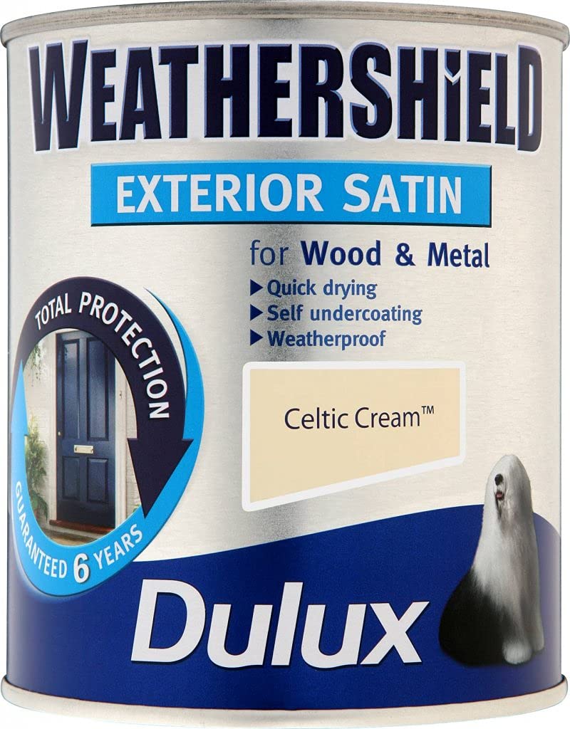 Dulux Paints 750 Ml Weathershield Exterior Satin Celtic Cream