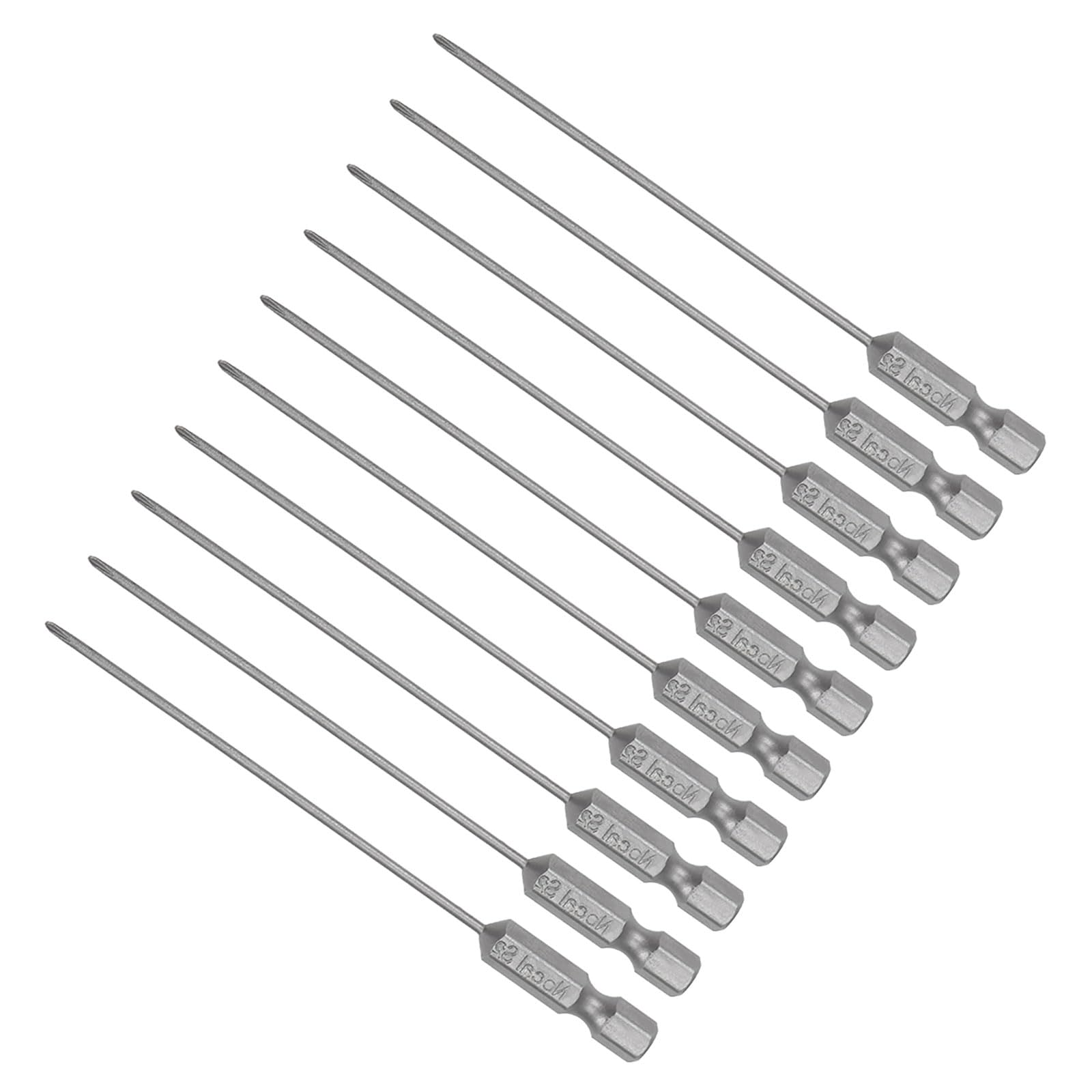 Embouts de tournevis cruciformes PH00 100 mm longs foret magnétique S2 tige 6,35 mm visseuse