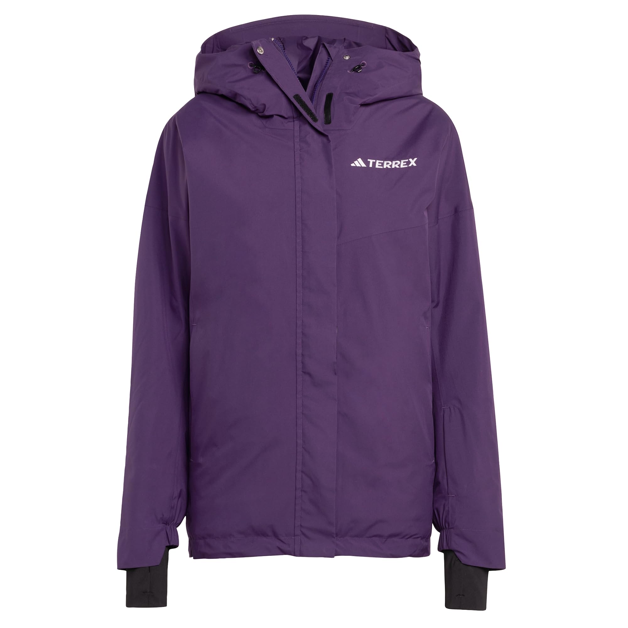 adidas Women's TERREX MULTI 2L RAIN.RDY INSULATED JACKET, Aurora Plum, L