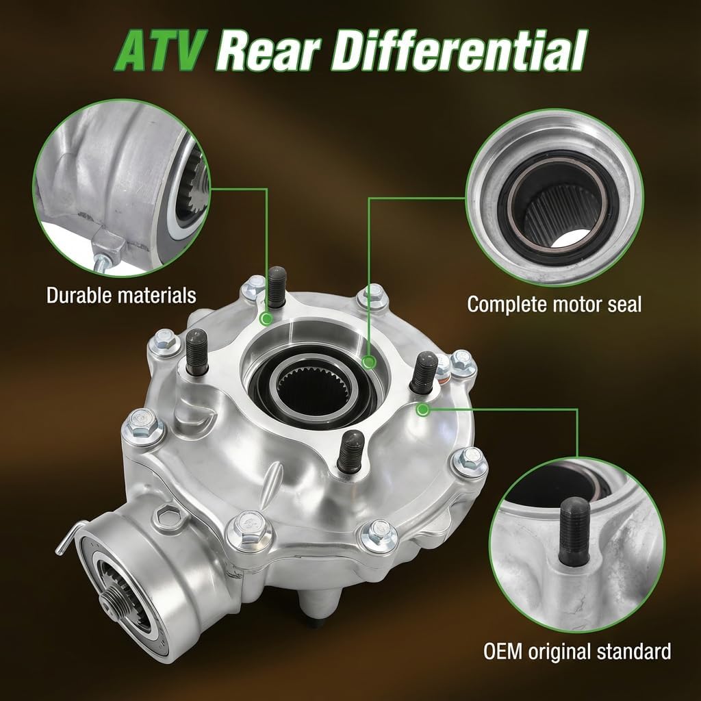 Rear Final Gear Differential Assembly 41300-HP5-600 Replacement for Hon-da Fourtrax Rancher TRX 420 420FM 420TM 420TE 420FE 2007-2013