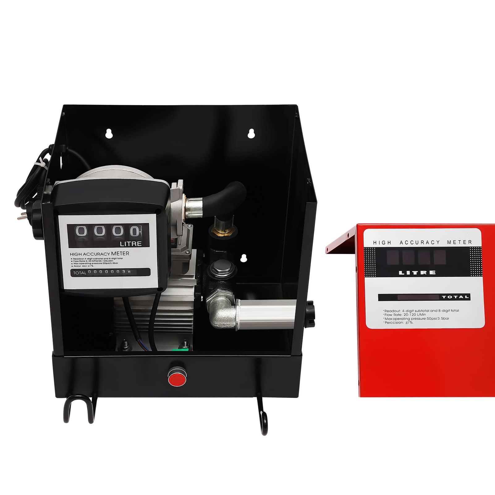 Pompa oleju napędowego, samozasysająca, 220 V, 60 l/min, 550 W, uniwersalna pompa awaryjna, ręczna syfon, wąż, automatyczny pistolet do przelewu do benzyny, wody, samochodu, łodzi, oleju napędowego, oleju napędowego
