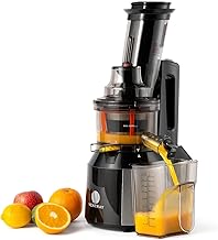 Ventray Slow Juicer Machine Electric Cold Press Masticating Juice Extractor Maker for Citrus Orange Fruit Vegetable with Quiet Motor & Large Feed Chute, Vertical Compact Design and Easy Clean - 809