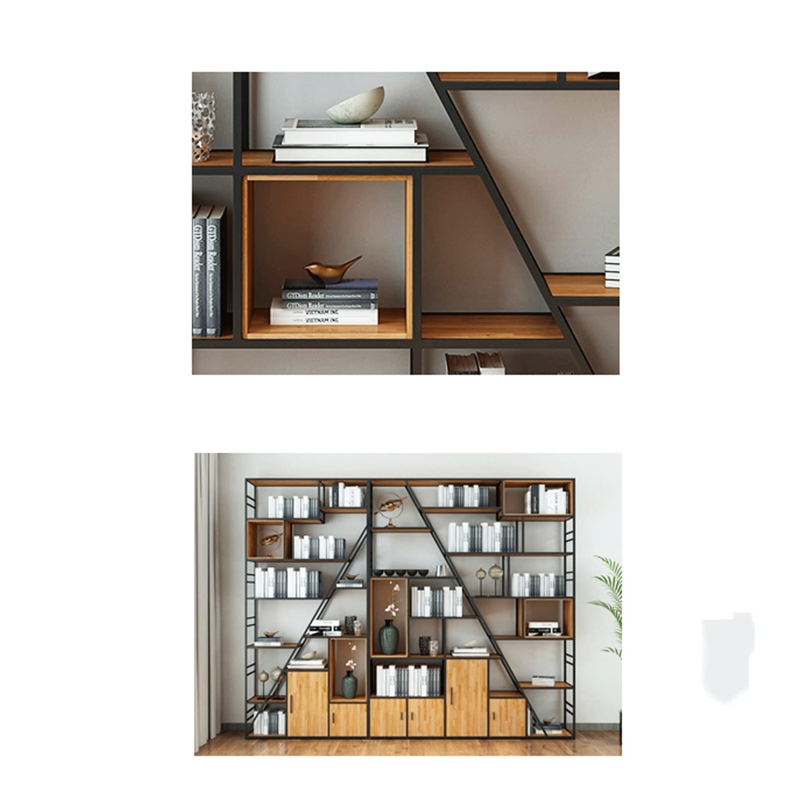 Regał regałowy Półka półki z książkami kutej regał regał Kreść Kreatywne Minimalist Minimalist Study Study Office Pięta Stojące półki na książki (Color : 120cm)