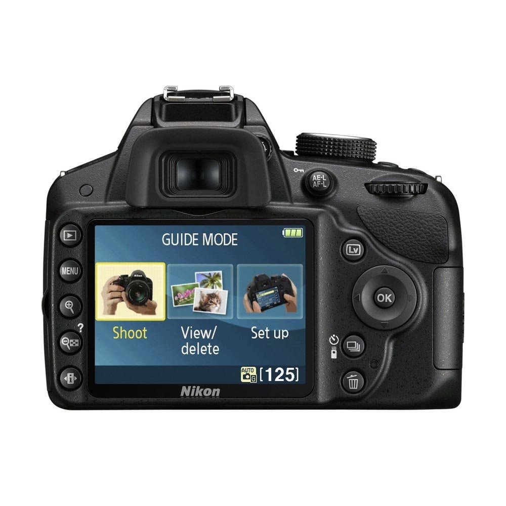 Nikon D3200 SLR-Digitalkamera (24 Megapixel, 7,6 cm Display, Live