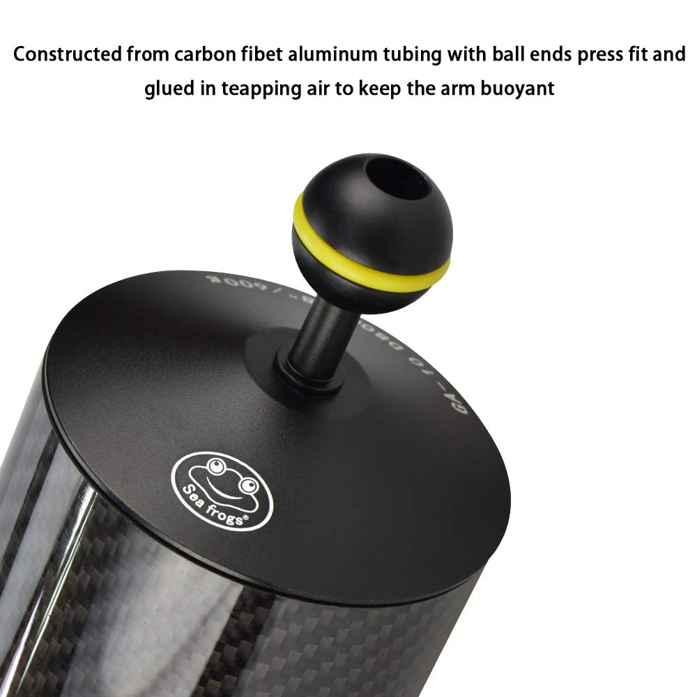 Sea frogs Carbon Fiber Dual Balls Float Arm Unterwasserfotografie Auftriebssystem (GA10)