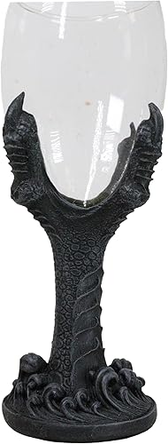 Miniatura 3 de Ebros Gótico Dragón Garras 8oz Copa de vino Copa de Cáliz Serveware Figura Halloween Medieval Calabozos y Dragones Alquimia Magia Oscura