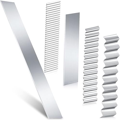 Honoson 5 Pieces Flexible Polymer Clay Cutters Slicer Carbon Steel Blade Polymer Clay Cutting Slicing Tools for Blade DIY Shaping Modelling Slicing Sculpting, Straight and Wave - 5