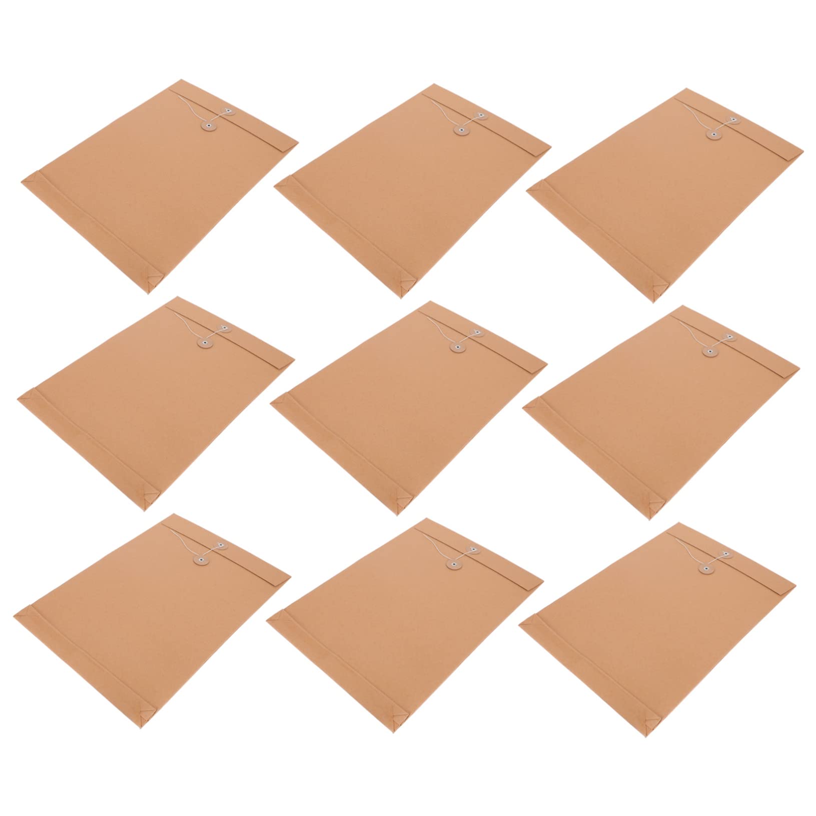 MAGICLULU 50pezzi Borsa per Documenti in Carta Kraft Organizer per Documenti Formato Adatta per Cancelleria da Ufficio Scuola Viaggi di Lavoro