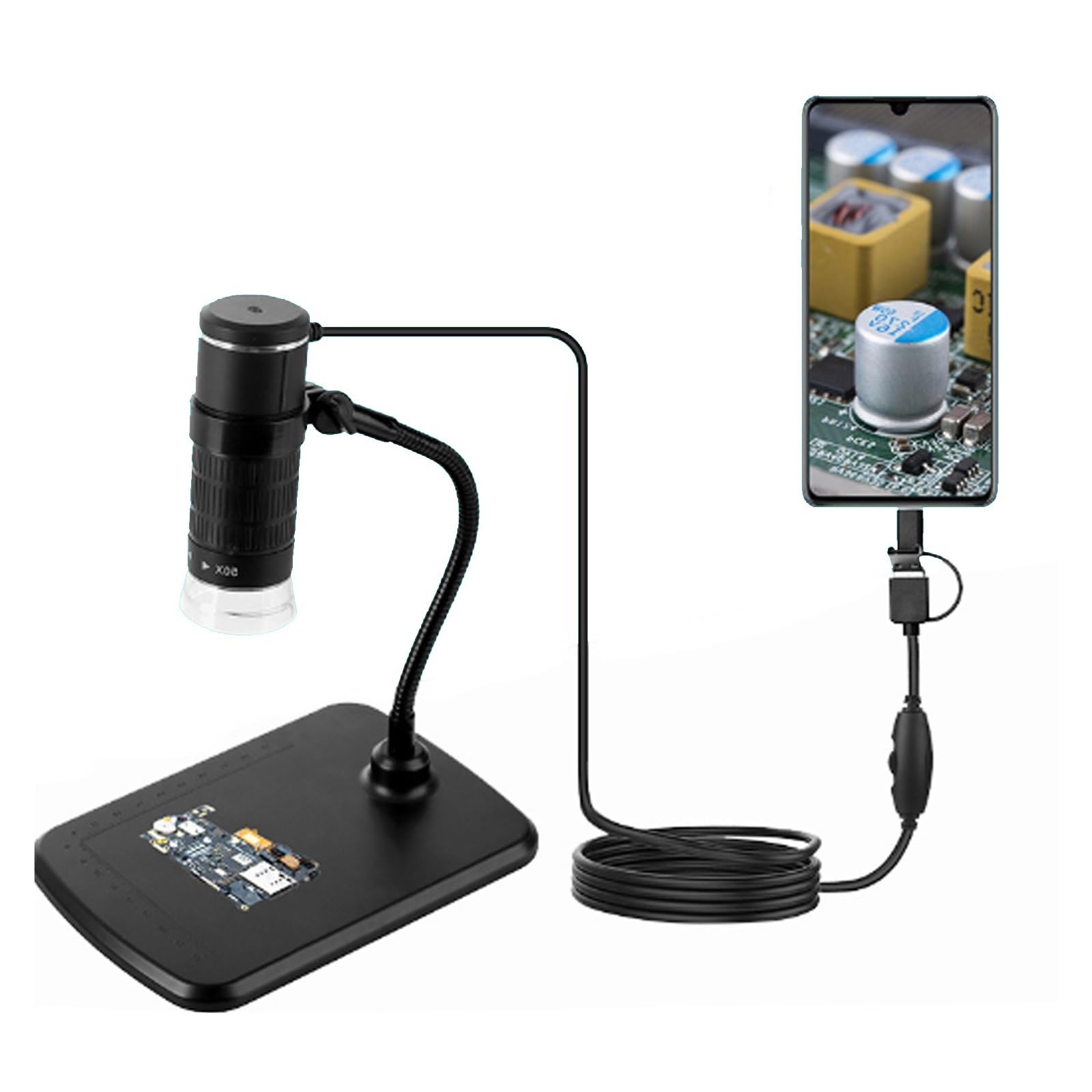 Sprzęt do eksperymentów naukowych dla dzieci, cyfrowy mikroskop HD 1000X, 3 w 1, Szeroko Używane Narzędzia