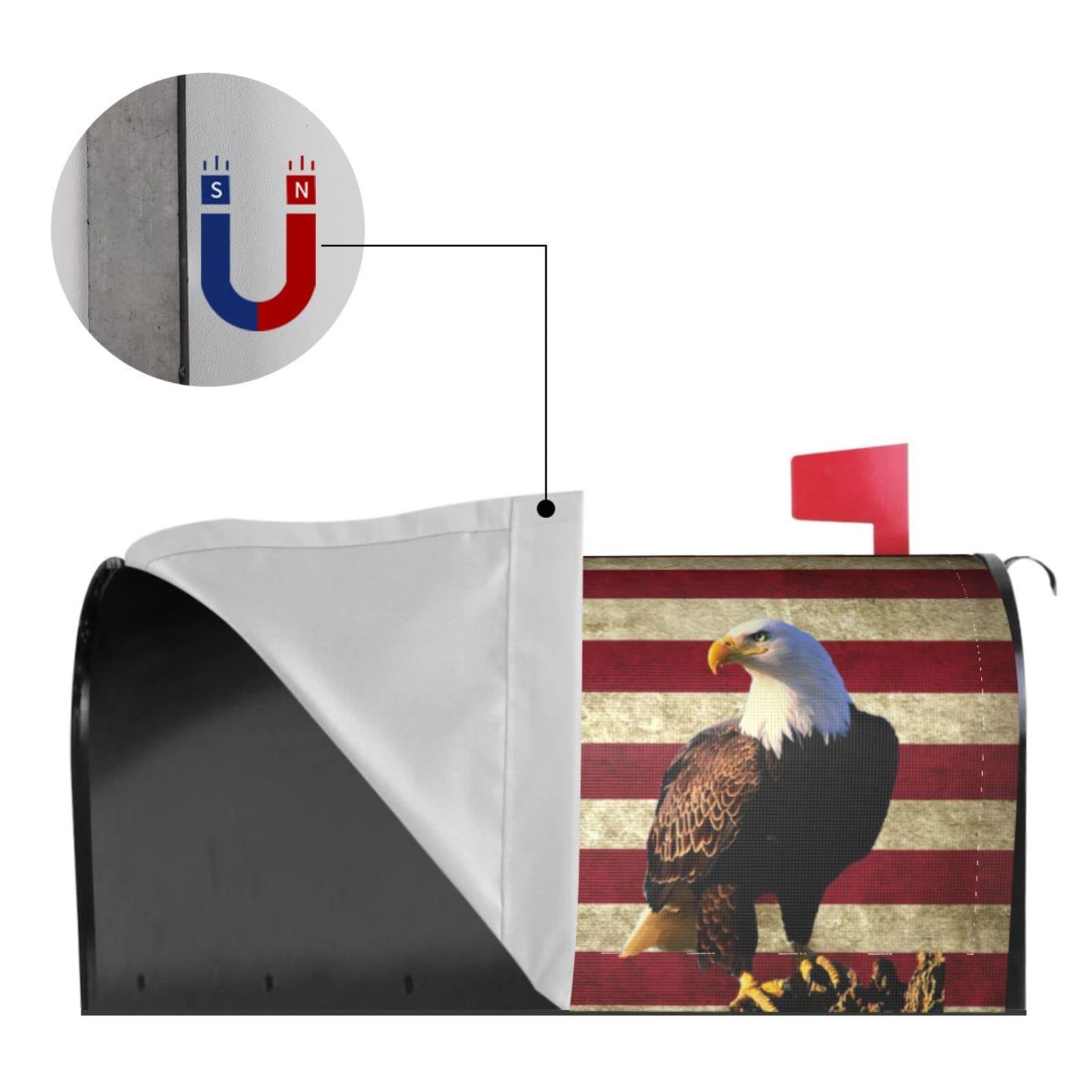 Bandiera USA Patriotic Eagle Aggiorna La Tua Cassetta Postale Con