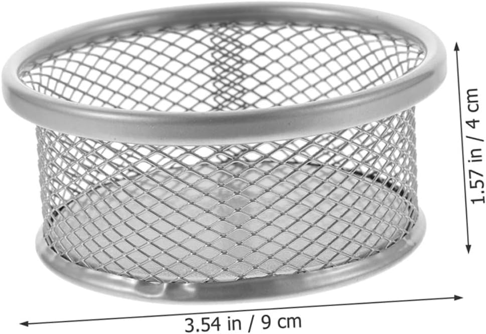 8Pcs Mesh Paperclip Holders Desktop Organizer for Office Supplies for Storing Clips Pins and Items Lightweight Portable Storage