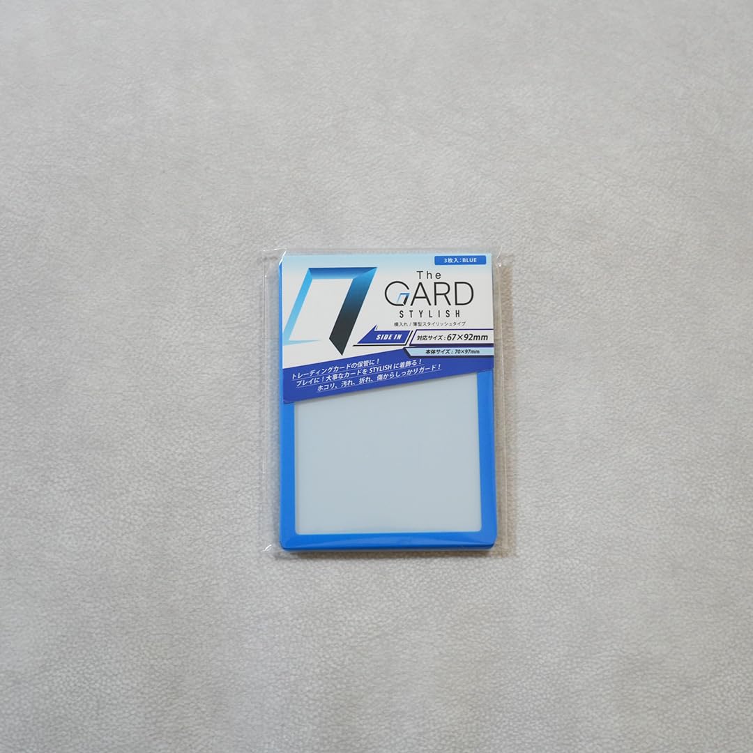 The GARD STYLISH Side Loader 3-Pack – Side Loading Leader Case Card Sleeves TCG Leader Sleeves for One Piece, Dragon Ball, Star Wars (Blue)