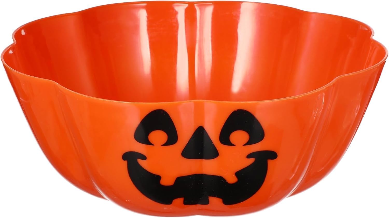 Halloween Pumpkin Candy Bowl, Trick or Treat Bowl, Plastic Serving Bowl for Fruit Dish Snack Holders Party Favors Decor