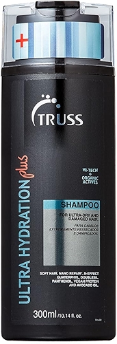 Truss Shampoo Ultra Hydration Plus | Hidratação Profunda, Proteção Térmica e Nano Reparação para Cabelos Secos e Danificados | 300ml