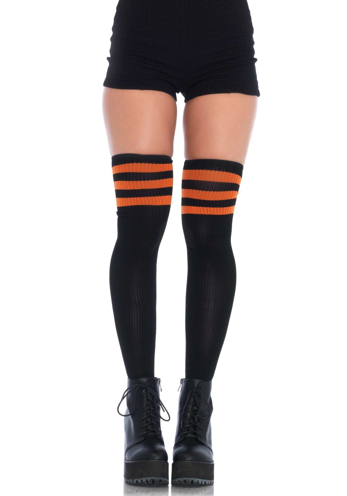Athletic Three Striped Thigh High Socks