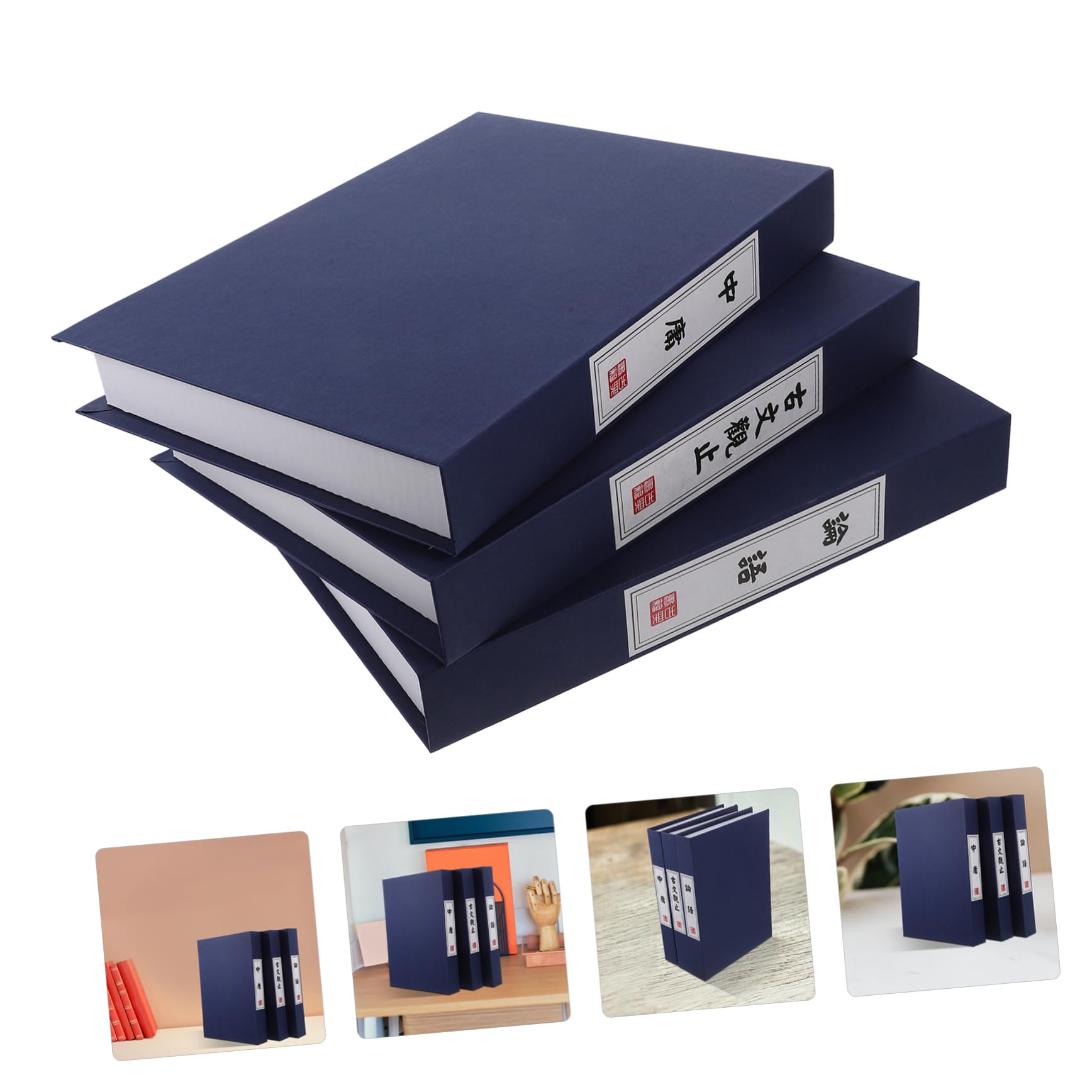 ORFOFE Unique Chic Decorative Simulation Book Fake Book Decor for Home Retro Aesthetic